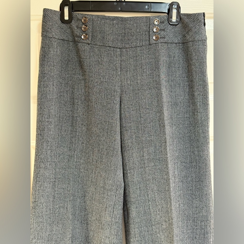 Gray Plaid Trousers WHBM